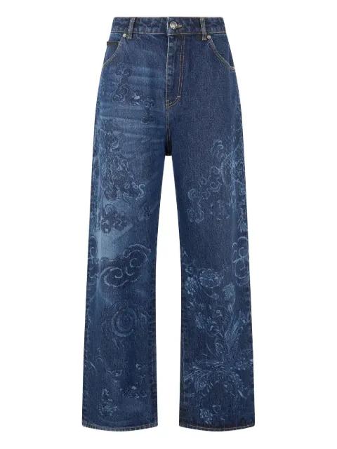 dragon-motif jeans by ROBERTO CAVALLI
