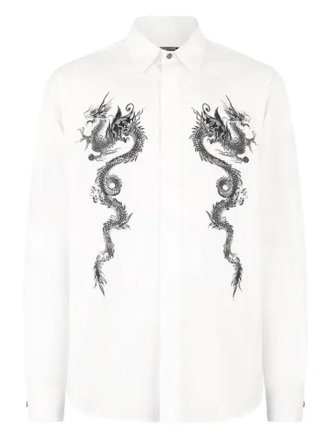 dragon-print shirt by ROBERTO CAVALLI