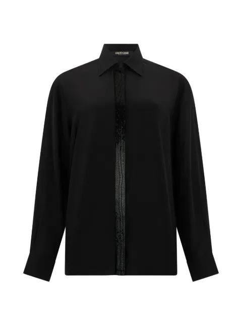 embellished-stripe shirt by ROBERTO CAVALLI