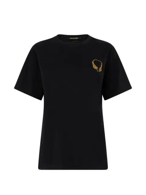 embroidered-logo T-shirt by ROBERTO CAVALLI