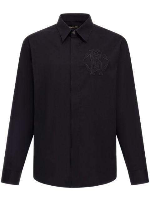 embroidered-logo shirt by ROBERTO CAVALLI