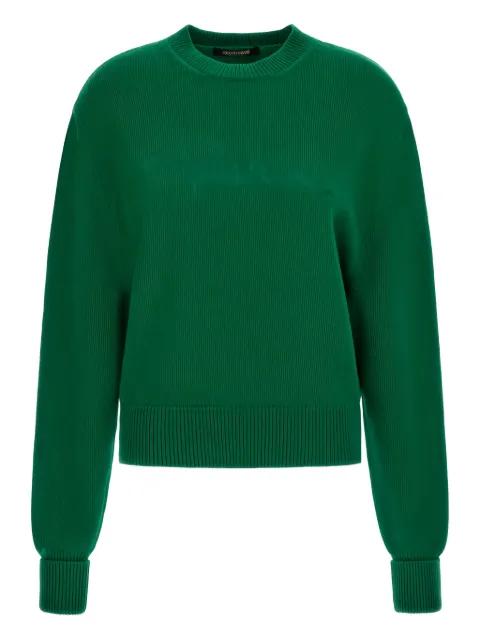 embroidered wool sweater by ROBERTO CAVALLI