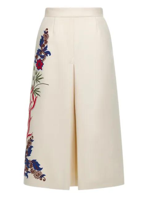 floral-embroidered midi skirt by ROBERTO CAVALLI