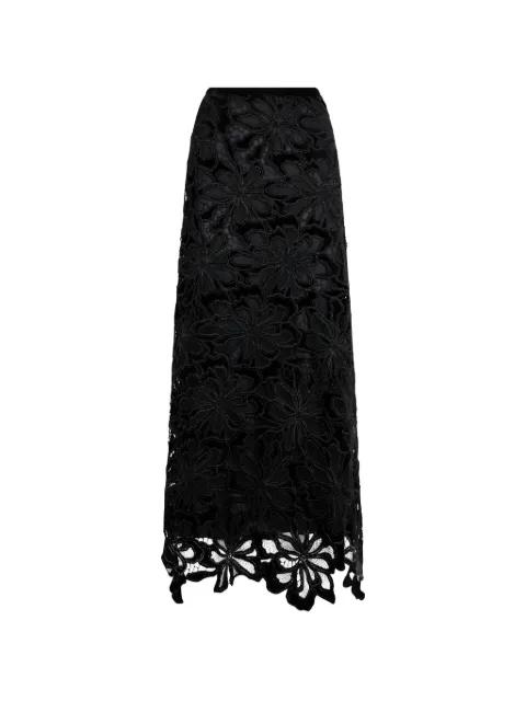 floral lace maxi skirt by ROBERTO CAVALLI