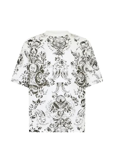 floral-print T-shirt by ROBERTO CAVALLI
