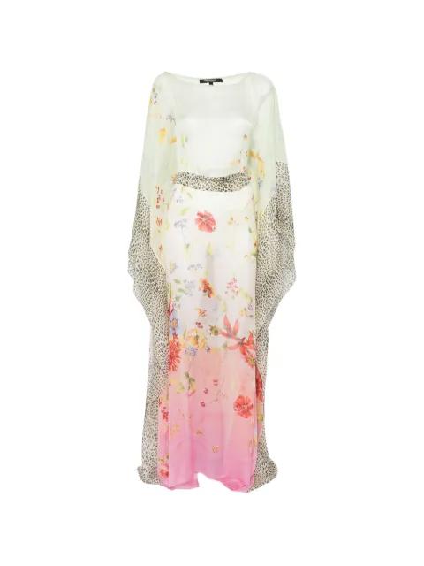 floral-print kaftan by ROBERTO CAVALLI