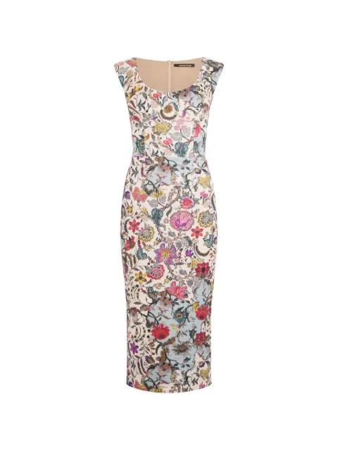 floral print midi dress by ROBERTO CAVALLI