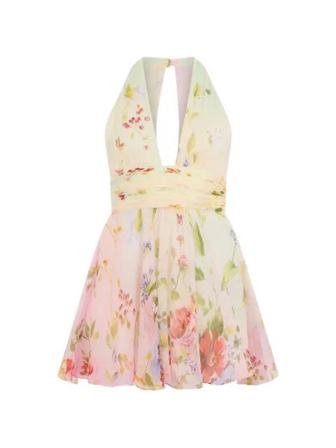 floral-print mini dress by ROBERTO CAVALLI
