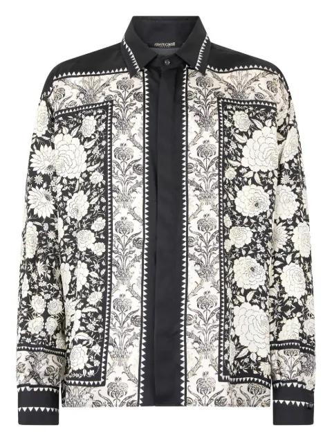 floral-print silk shirt by ROBERTO CAVALLI
