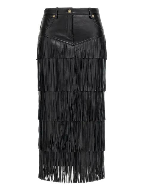 fringed midi skirt by ROBERTO CAVALLI