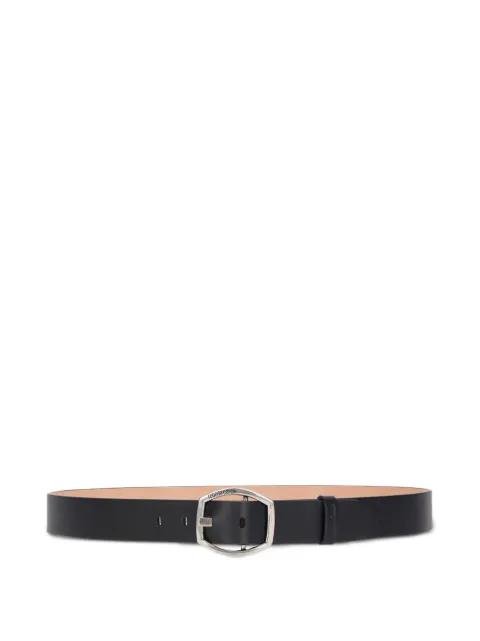 geometric-buckle leather belt by ROBERTO CAVALLI