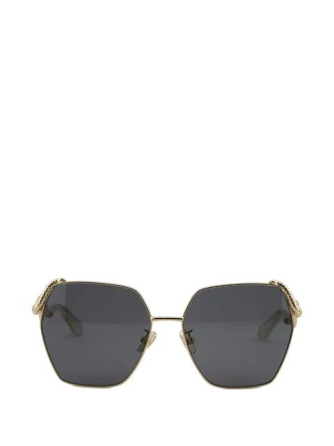 geometric-frame snake-detail sunglasses by ROBERTO CAVALLI
