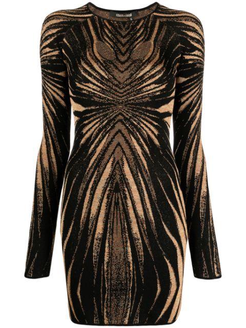 graphic-print mini dress by ROBERTO CAVALLI