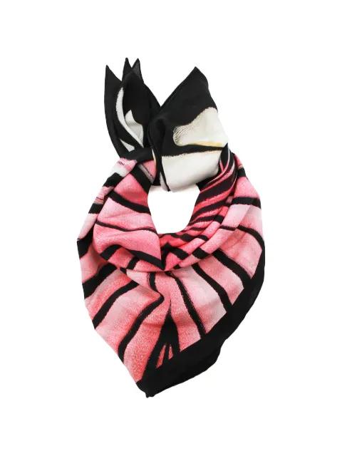 graphic-print silk scarf by ROBERTO CAVALLI