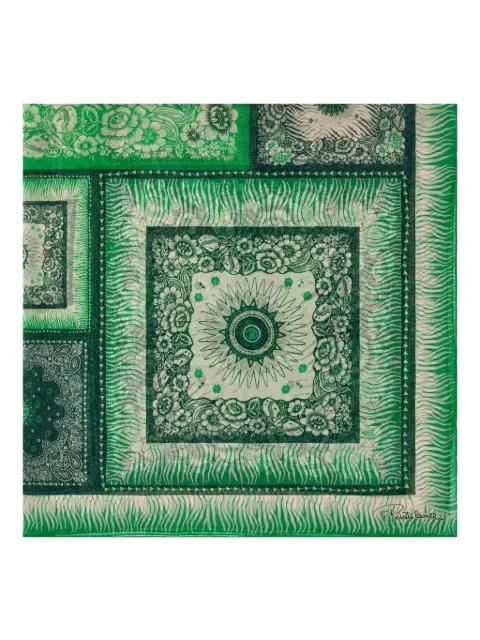 graphic-print silk scarf by ROBERTO CAVALLI
