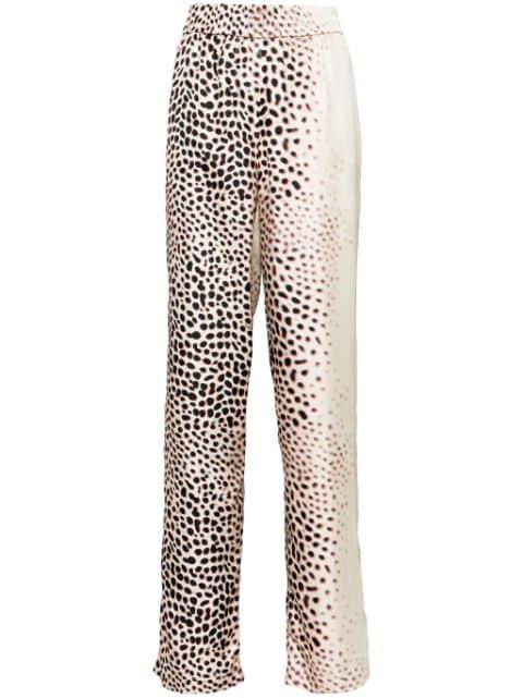 graphic-print straight trousers by ROBERTO CAVALLI