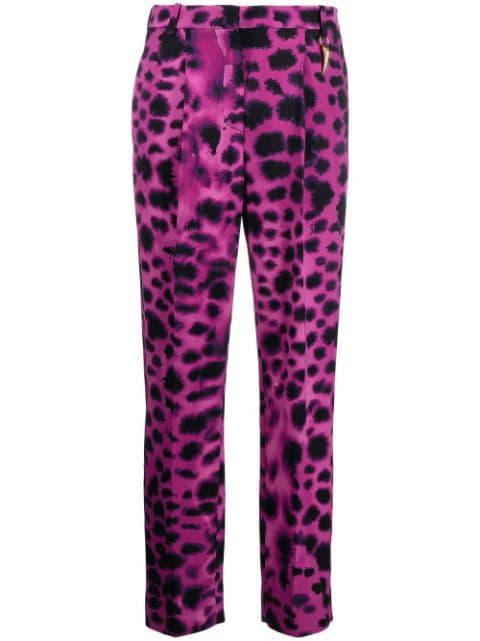 graphic-print straight trousers by ROBERTO CAVALLI