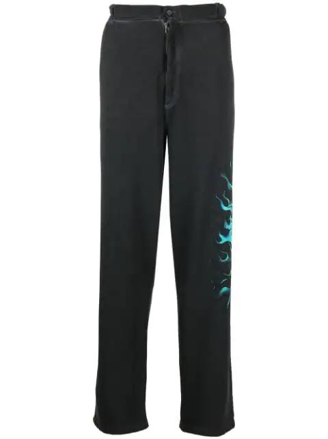 graphic-print straight trousers by ROBERTO CAVALLI