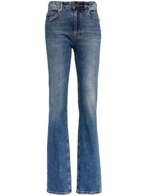 high-rise straight-leg jeans by ROBERTO CAVALLI