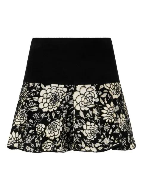 jacquard floral mini skirt by ROBERTO CAVALLI