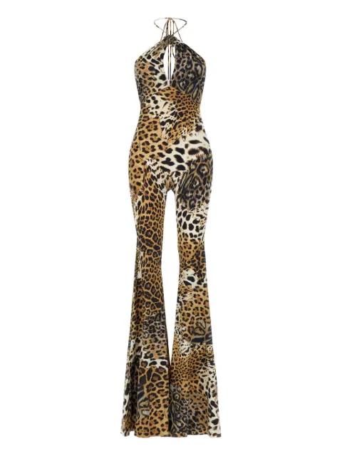 jaguar-print jumpsuit by ROBERTO CAVALLI