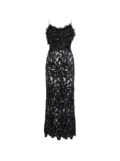 lace-embellished maxi dress by ROBERTO CAVALLI