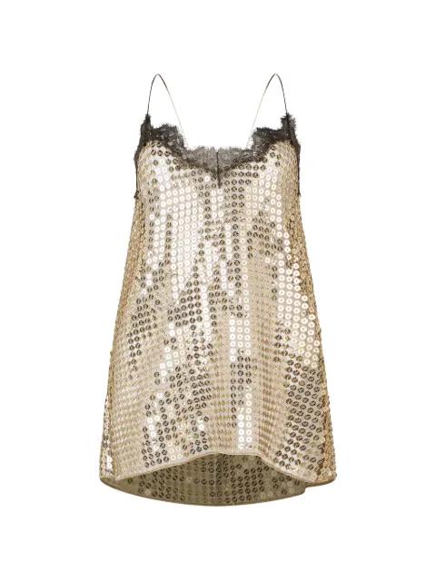 lace sequin top by ROBERTO CAVALLI