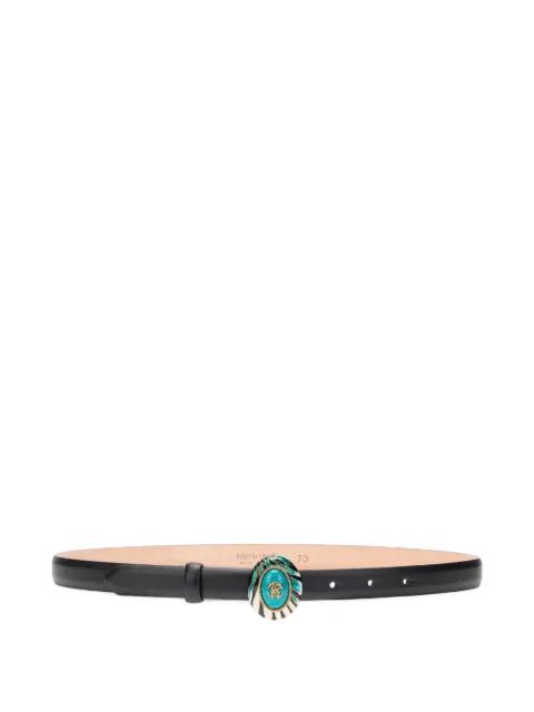 leather zebra-print buckle belt by ROBERTO CAVALLI