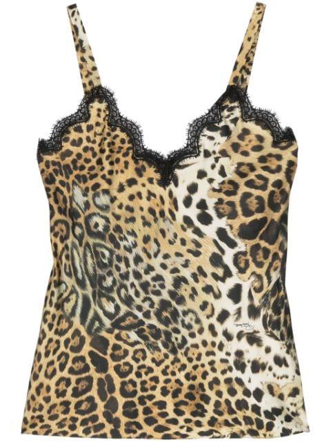 leopard-print top by ROBERTO CAVALLI