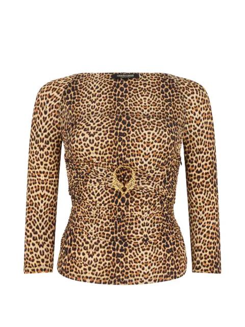 leopard-print top by ROBERTO CAVALLI