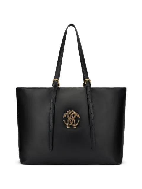 logo-applique tote bag by ROBERTO CAVALLI