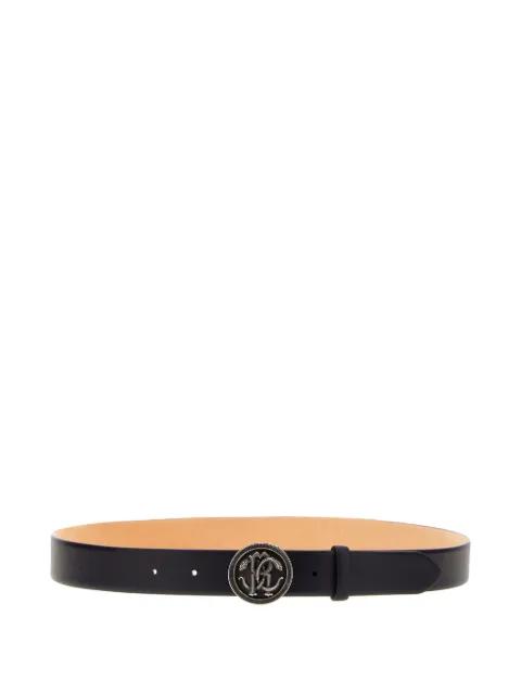 logo-buckle leather belt by ROBERTO CAVALLI