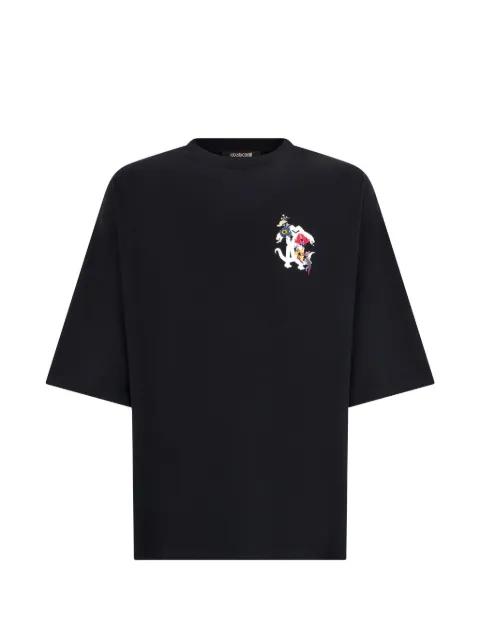 logo-print T-shirt by ROBERTO CAVALLI