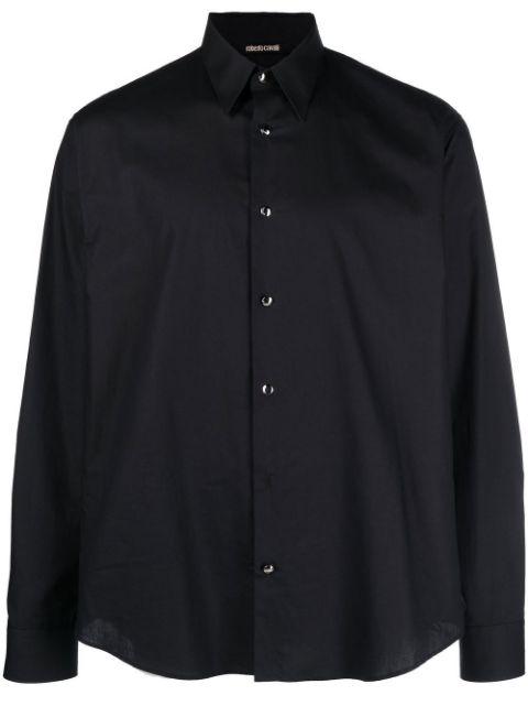 logo print cotton shirt by ROBERTO CAVALLI