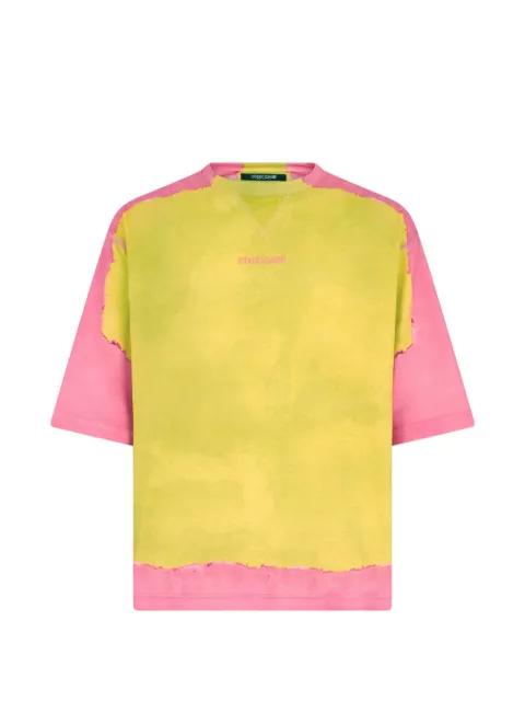 logo-print dip-dye T-shirt by ROBERTO CAVALLI