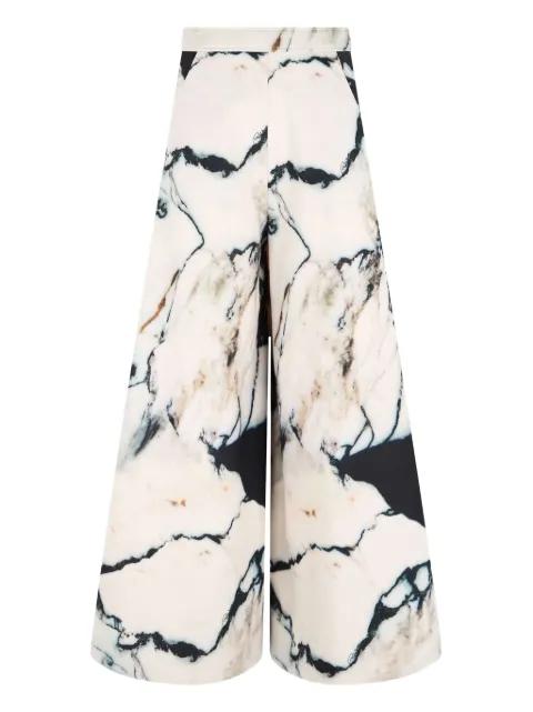 marble-print trousers by ROBERTO CAVALLI