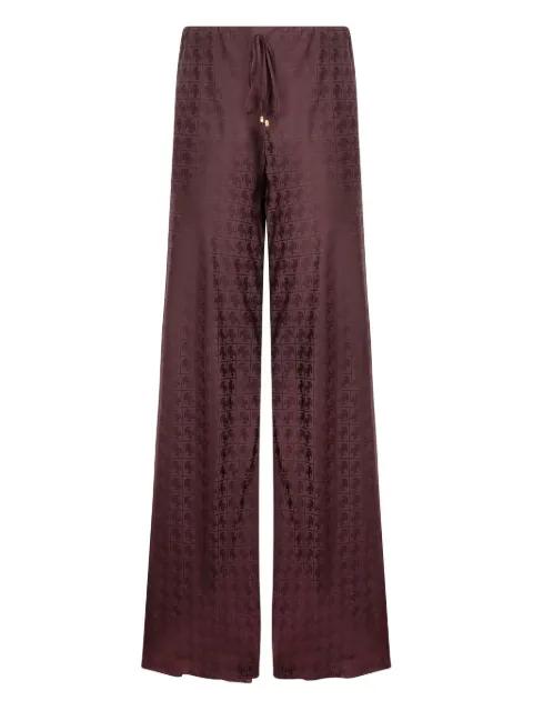 monogram-pattern drawstring trousers by ROBERTO CAVALLI
