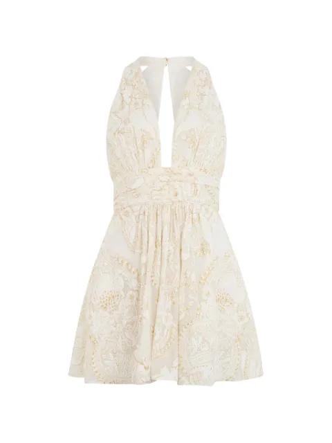 ornamental-motif mini dress by ROBERTO CAVALLI