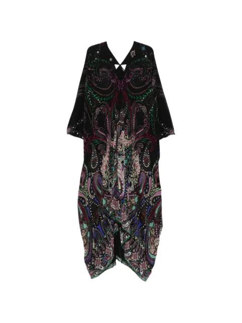 paisley-print silk kaftan by ROBERTO CAVALLI