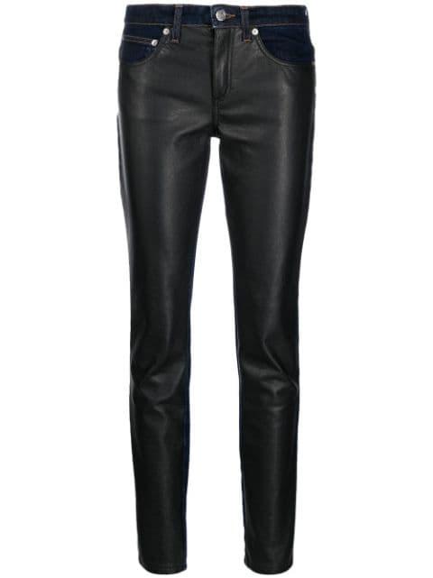 panelled-design jeans by ROBERTO CAVALLI