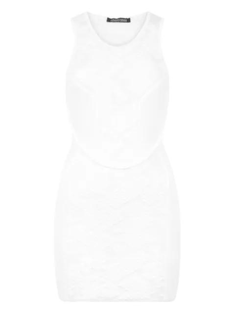 patterned-jacquard mini dress by ROBERTO CAVALLI