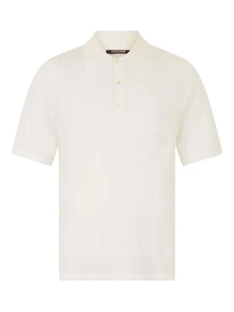 patterned-jacquard polo shirt by ROBERTO CAVALLI
