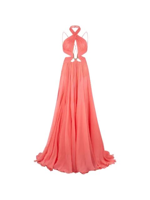 pleated maxi dress by ROBERTO CAVALLI