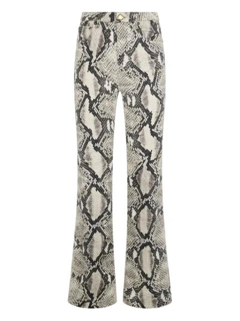 python-print trousers by ROBERTO CAVALLI