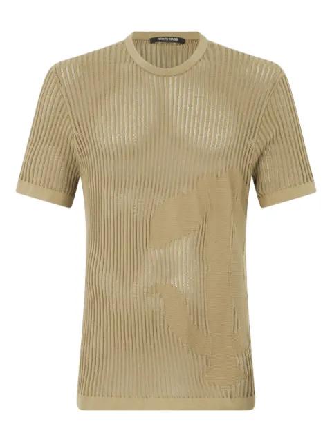 ribbed T-shirt by ROBERTO CAVALLI