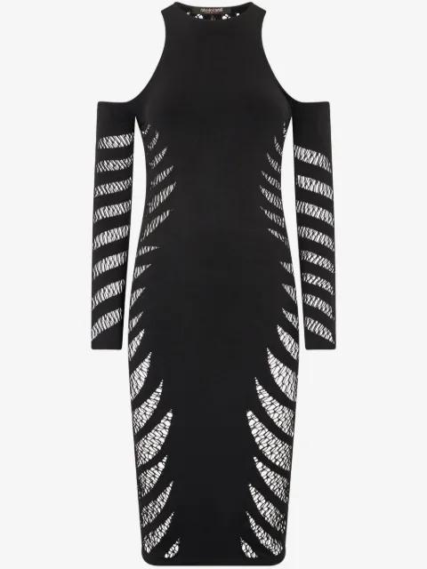ripped-effect dress by ROBERTO CAVALLI