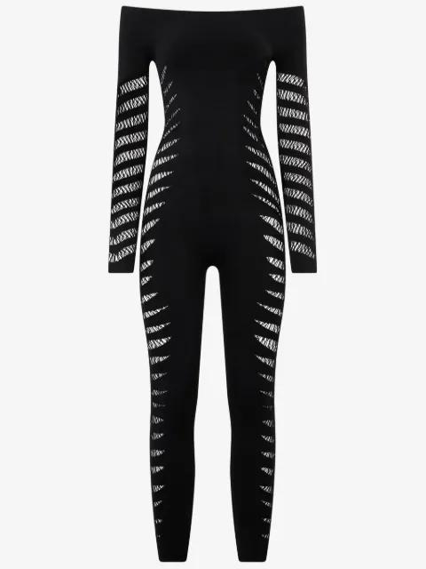ripped-effect jumpsuit by ROBERTO CAVALLI