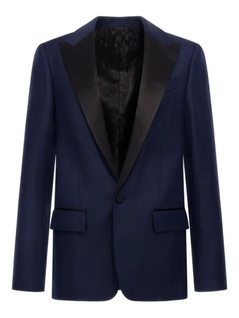 satin-trim blazer by ROBERTO CAVALLI