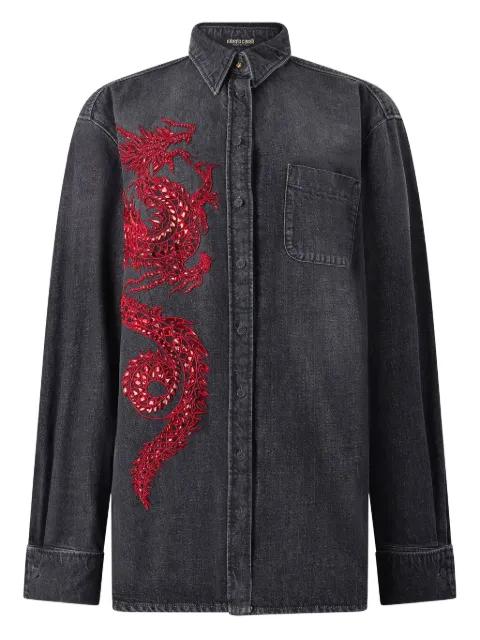 sequin-embellished shirt by ROBERTO CAVALLI
