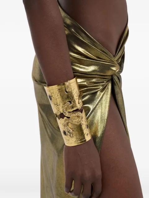 serpent-detail cuff bracelet by ROBERTO CAVALLI